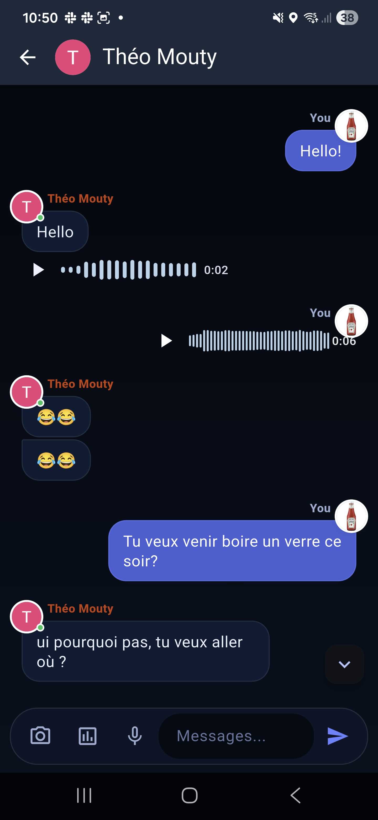 Chat de groupe Plan-it